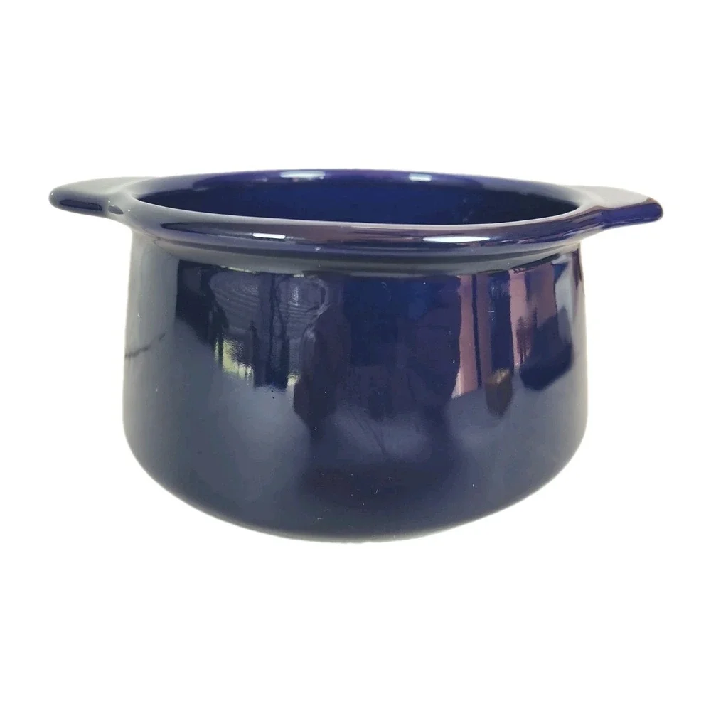 Vintage Chantal Cobalt Blue Ceramic Stoneware Pot 6